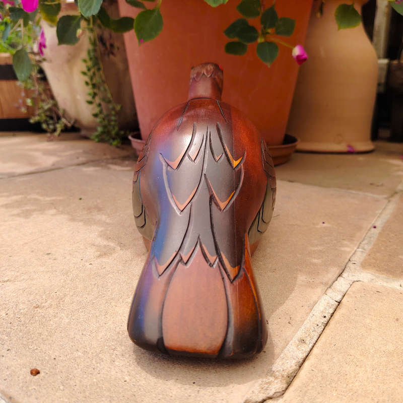 Feathers of Knysna carved and hand painted Female Red Grouse Ltd Bird