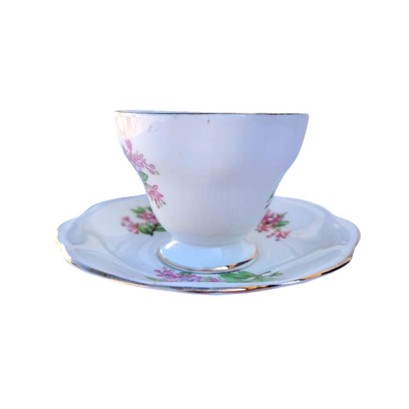 Foley Fine Bone China Pink Flowers Duo