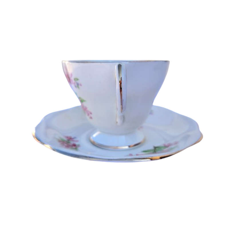Foley Fine Bone China Pink Flowers Duo