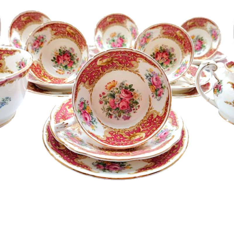 Foley China E Brain & Ltd Montrose no 7517 Tea Set