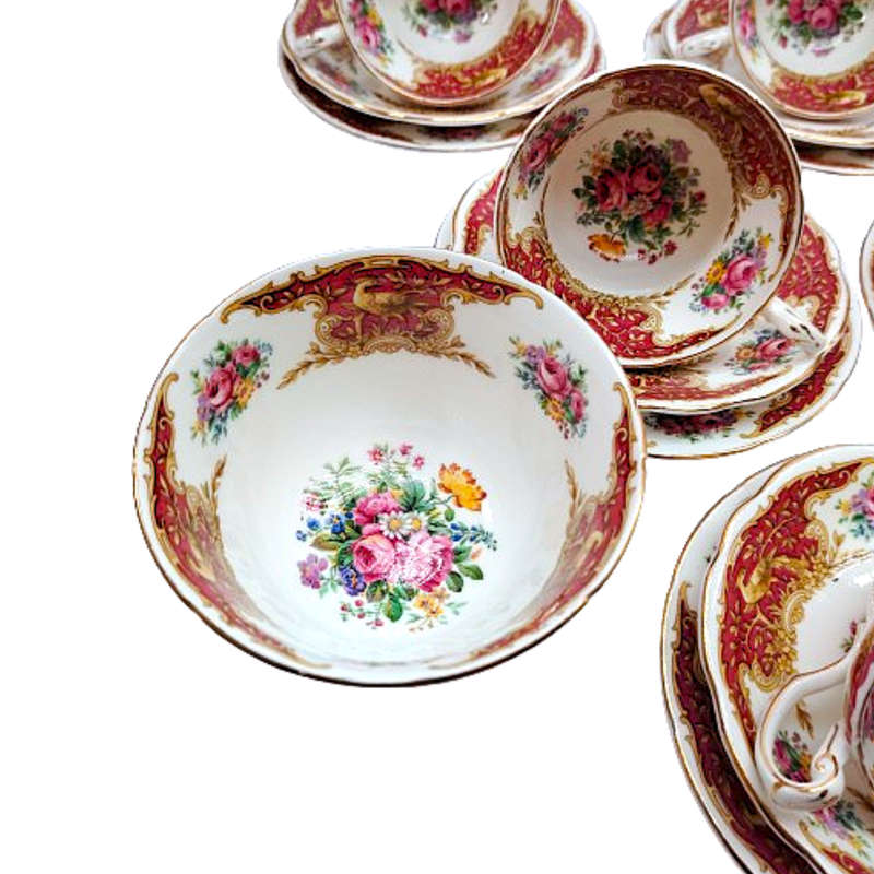 Foley China E Brain & Ltd Montrose no 7517 Tea Set