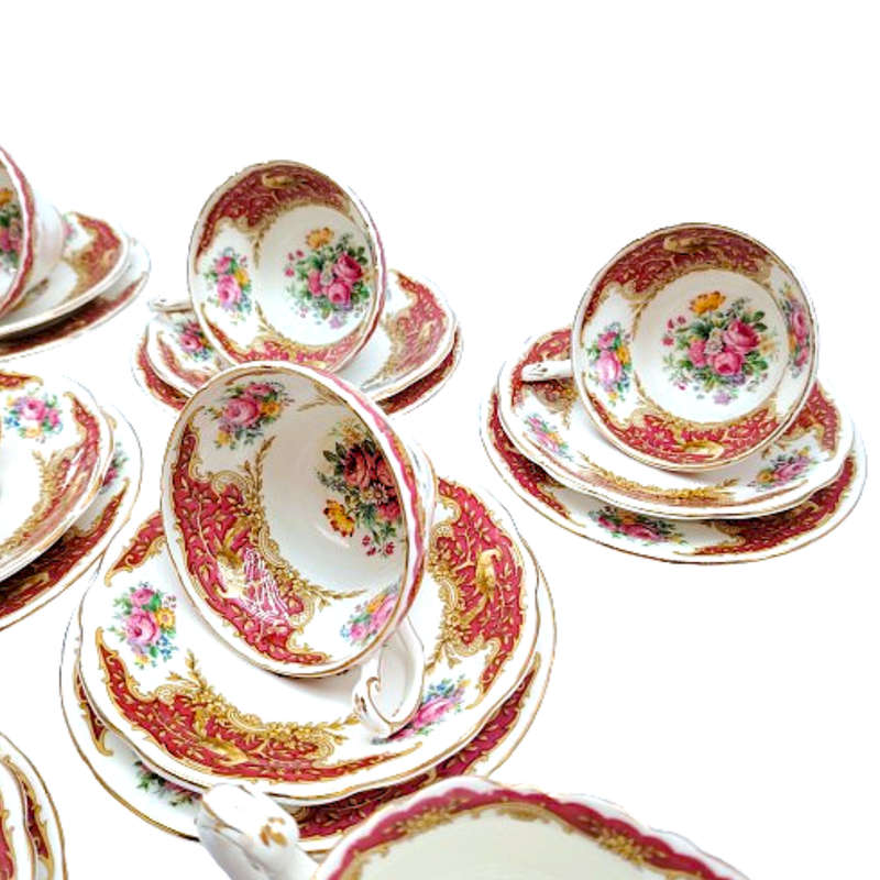Foley China E Brain & Ltd Montrose no 7517 Tea Set