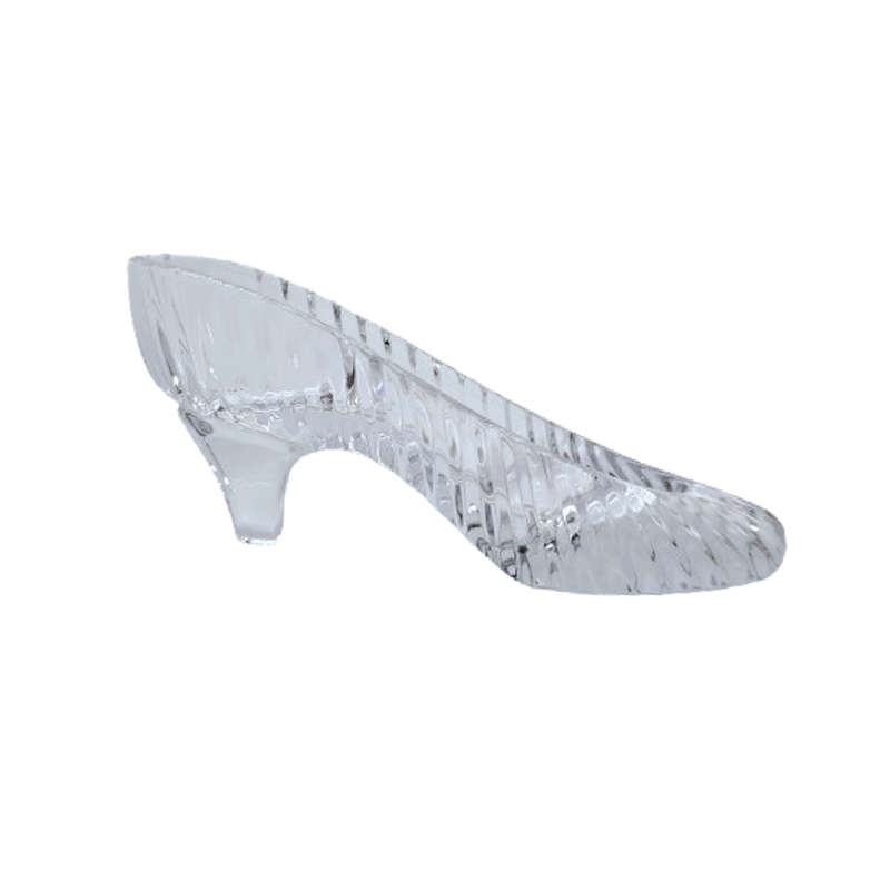 Large Galway Irish Lead Crystal Cut Glass Cinderella Slipper Shoe