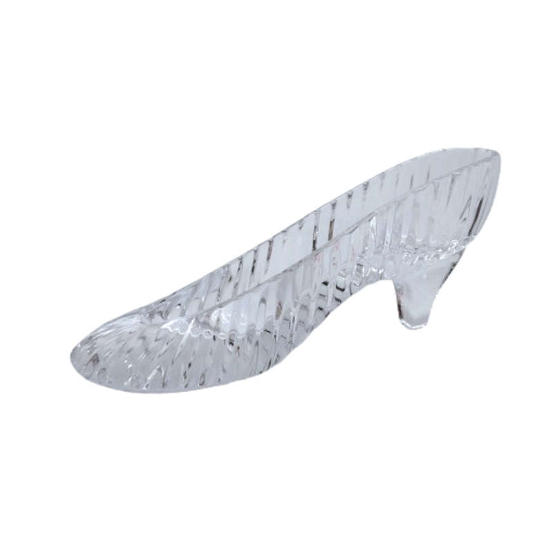 Large Galway Irish Lead Crystal Cut Glass Cinderella Slipper Shoe