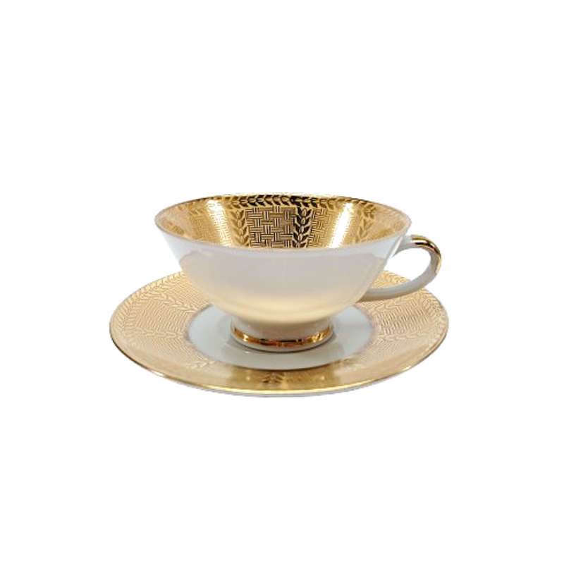 GKC Bavaria Demitasse Gold Cup and saucer Duo
