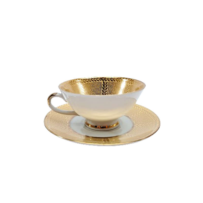 GKC Bavaria Demitasse Gold Cup and saucer Duo