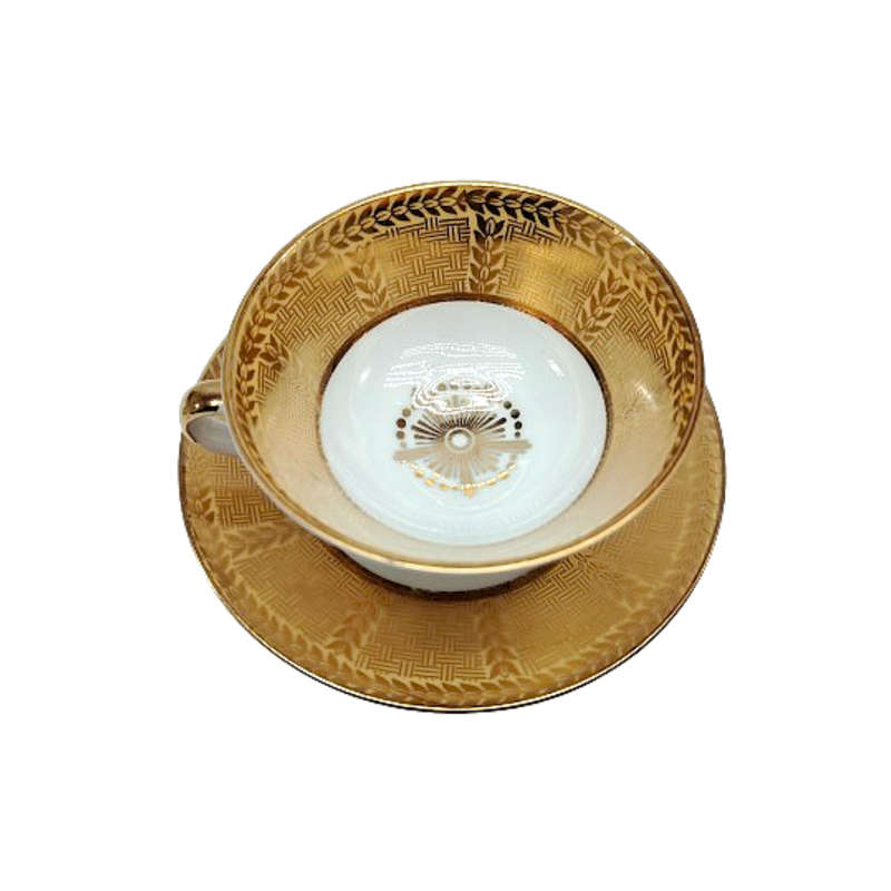 GKC Bavaria Demitasse Gold Cup and saucer Duo