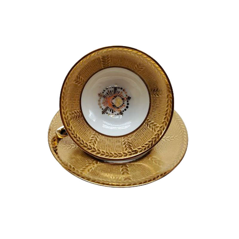 GKC Bavaria Demitasse Gold Cup and saucer Duo