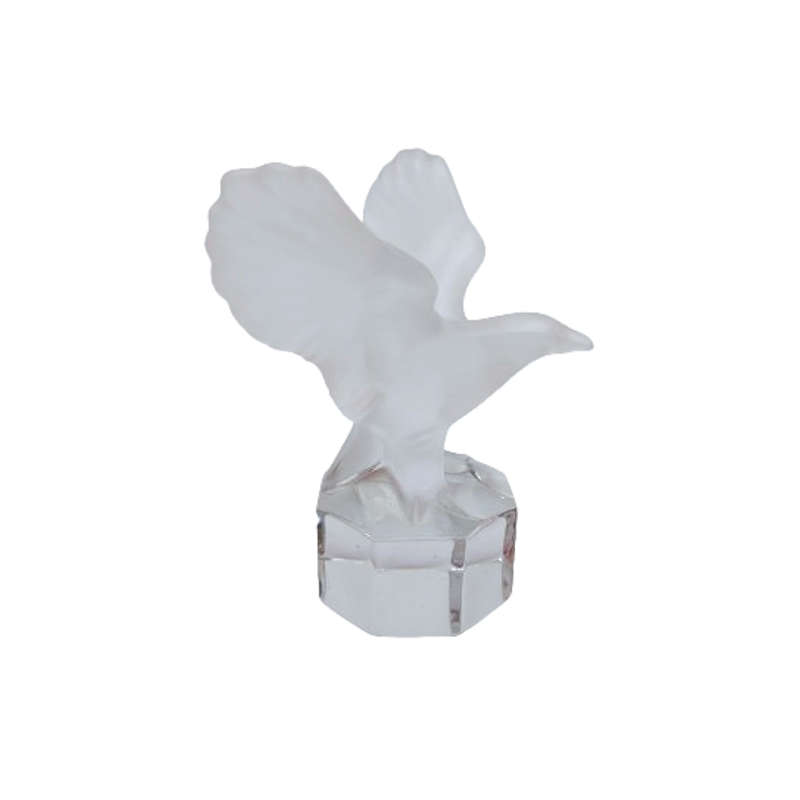 Goebel Frosted Crystal Glass Eagle Paperweight