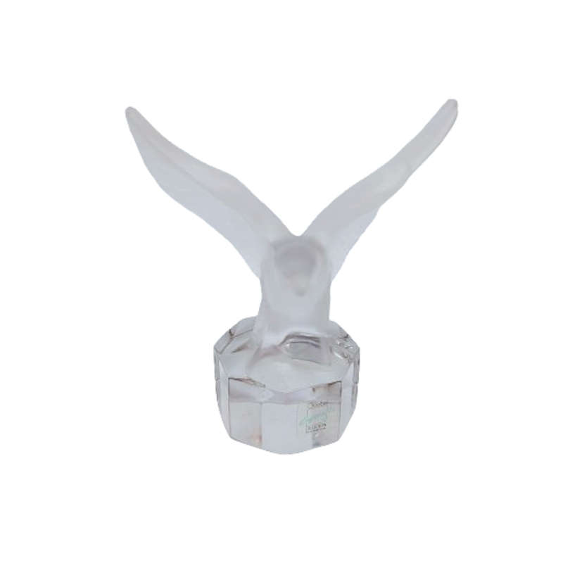 Goebel Frosted Crystal Glass Eagle Paperweight