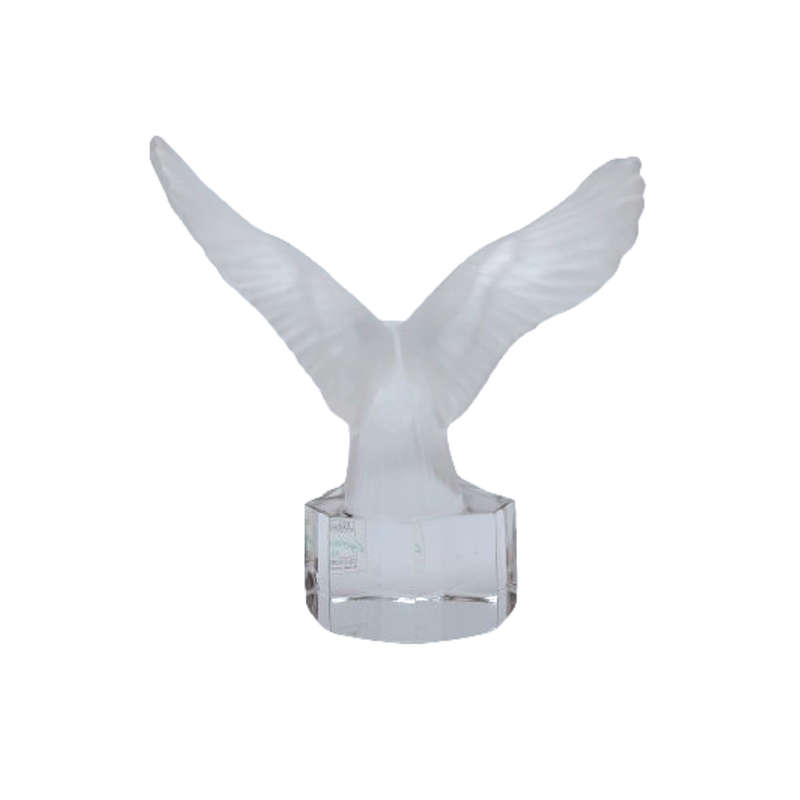 Goebel Frosted Crystal Glass Eagle Paperweight