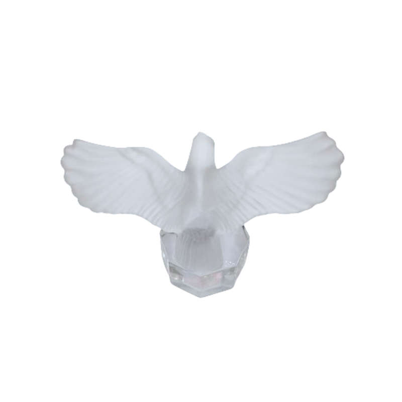 Goebel Frosted Crystal Glass Eagle Paperweight