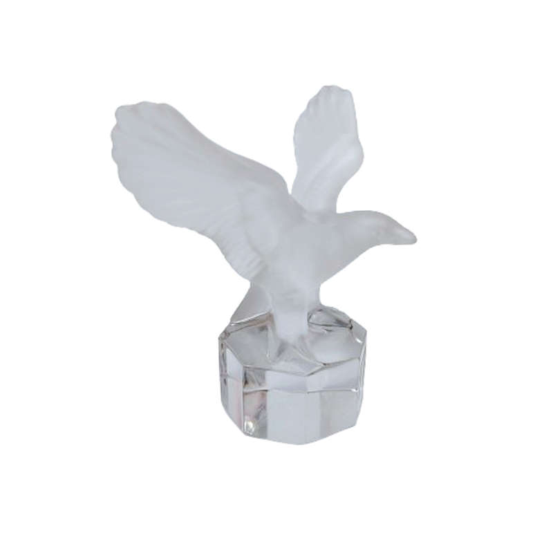 Goebel Frosted Crystal Glass Eagle Paperweight
