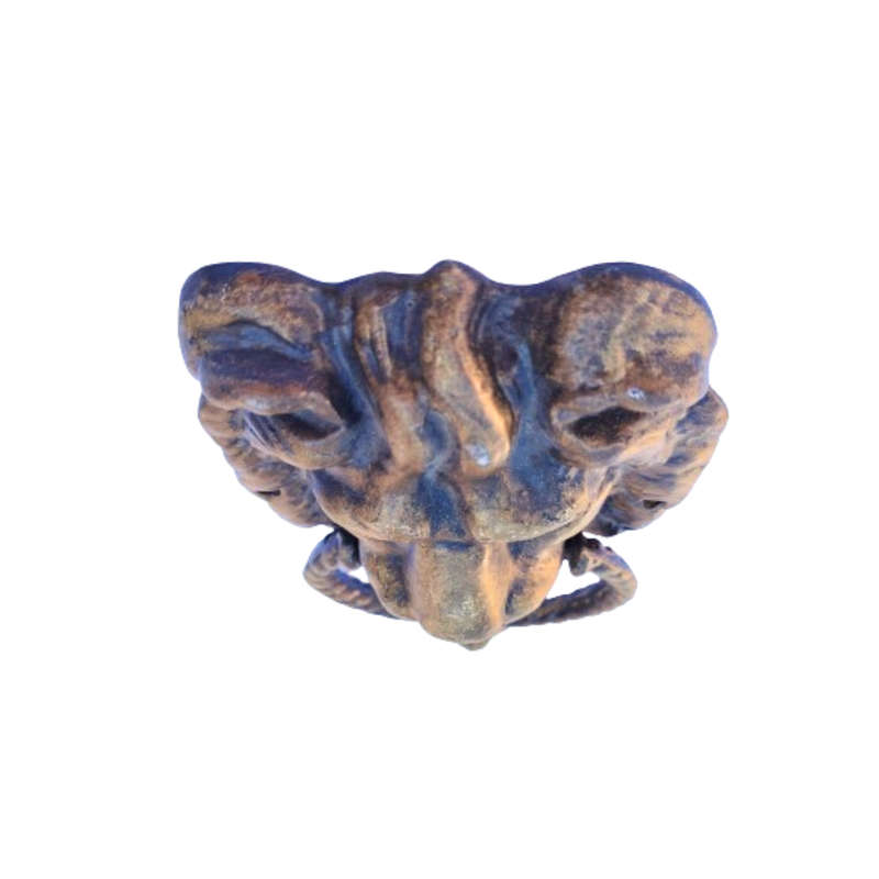 Vintage Metal Lion Head Door Knocker