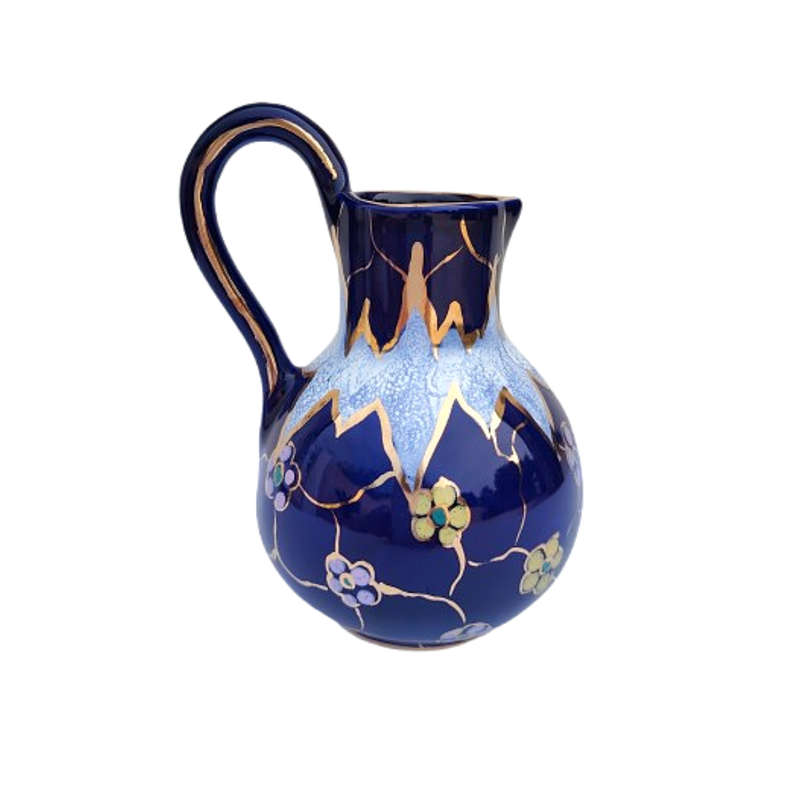 Gouda Holland Regina Paris Jug Cobalt Blue