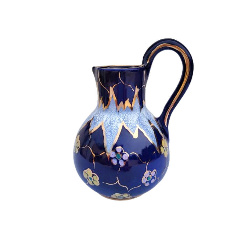Gouda Holland Regina Paris Jug Cobalt Blue
