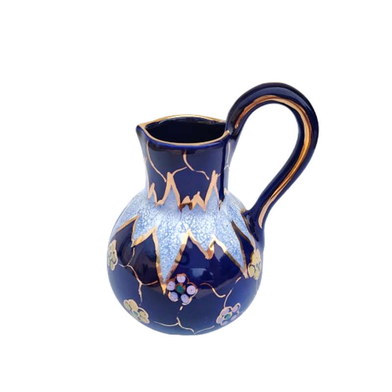 Gouda Holland Regina Paris Jug Cobalt Blue