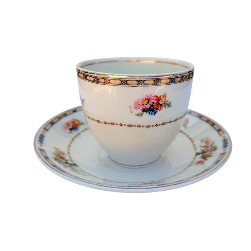 NH Grindley Winds of Ivory England Cup and Saucer Trio