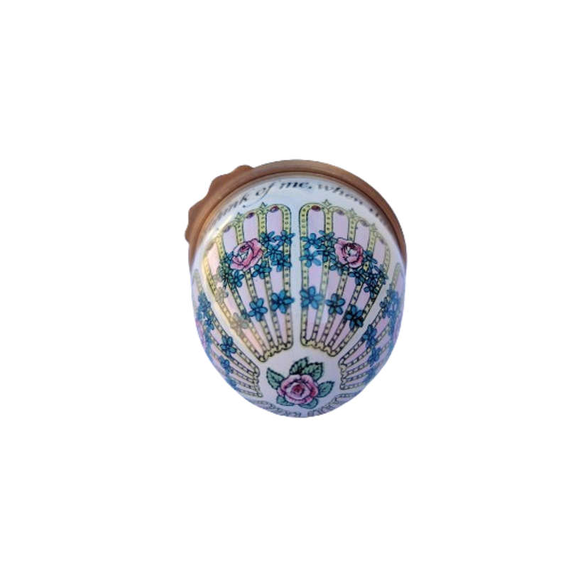 Bilston and Battersea Enamel Egg Box designed by Halcyon Days