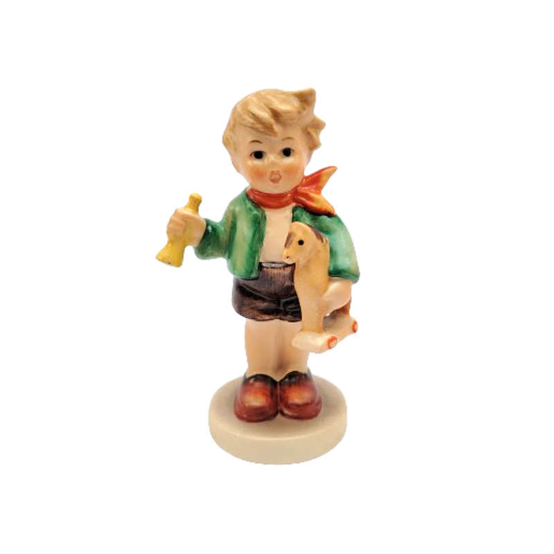 Goebel Hummel Figurine, Boy Holding Horse TKM 4 1964-1972