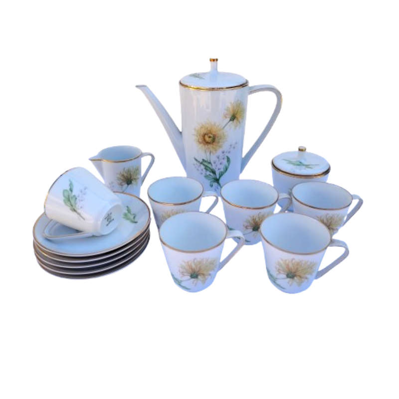 Hutschenreuther Selb Bavaria German Bone Noblesse Coffee Set