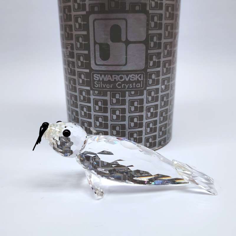 Swarovski Crystal Large Seal Black Whiskers Kingdom of Ice and Snow