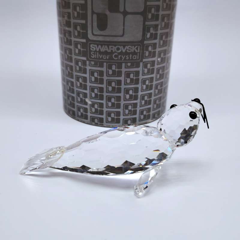Swarovski Crystal Large Seal Black Whiskers Kingdom of Ice and Snow
