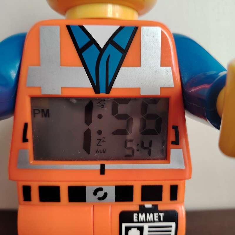 LEGO® Movie Emmet Minifigure Alarm Clock