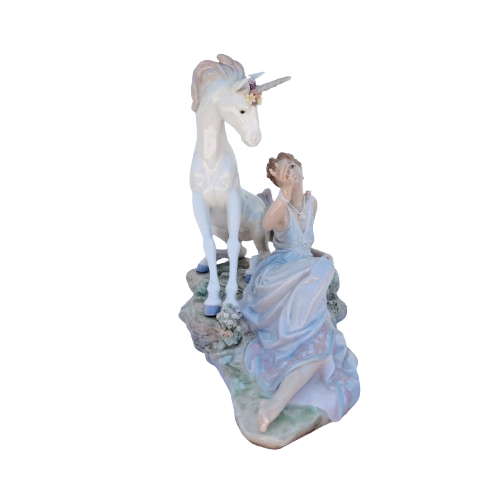 Lladro Rare Figurine Large The Goddess and The Unicorn