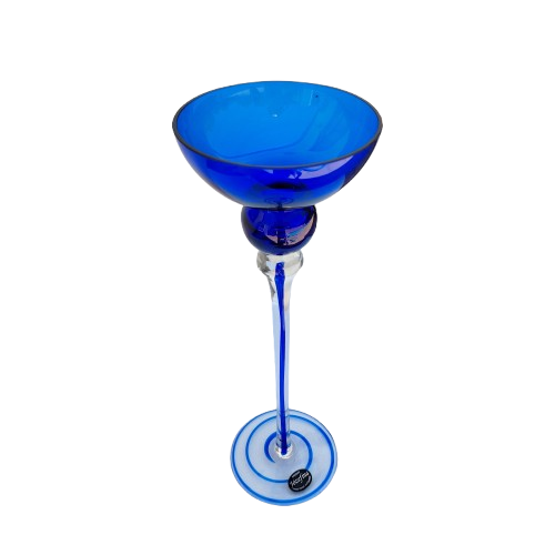 Krosno Josefina Cobalt Blue Poland Candle Holder