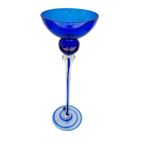 Krosno Josefina Cobalt Blue Poland Candle Holder