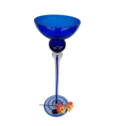 Krosno Josefina Cobalt Blue Poland Candle Holder