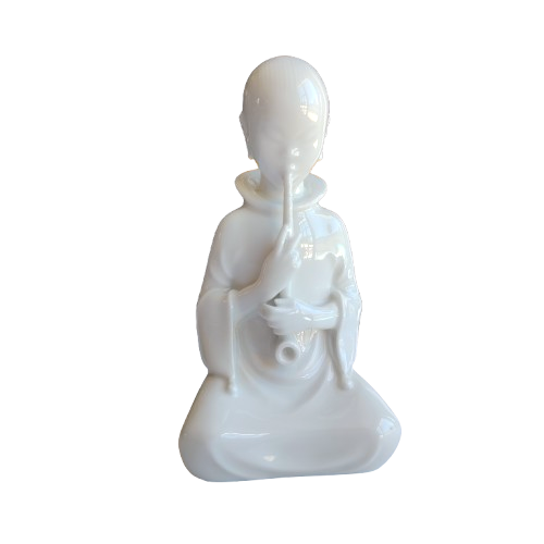 Royal Copenhagen Opium Smoker Blanc De Chine Figurine