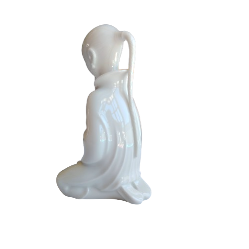 Royal Copenhagen Opium Smoker Blanc De Chine Figurine