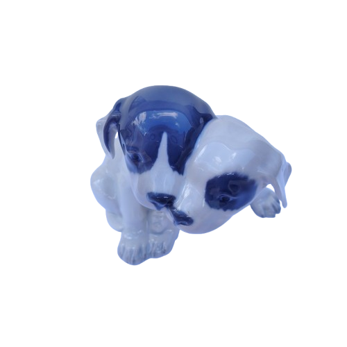 Royal Copenhagen Pointer Dogs Puppies Figurine Erik Nielsen 1957
