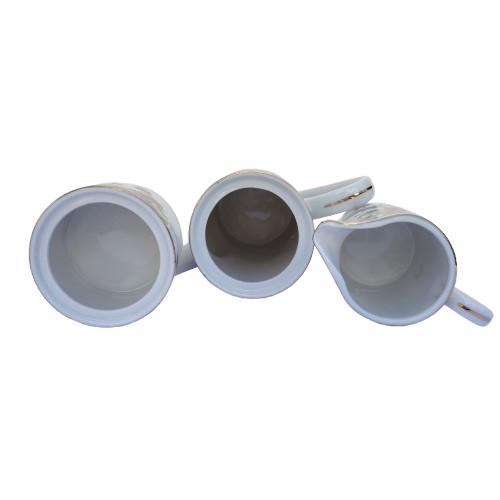 Limoges Porcelain Purple Flowers Coffee Set