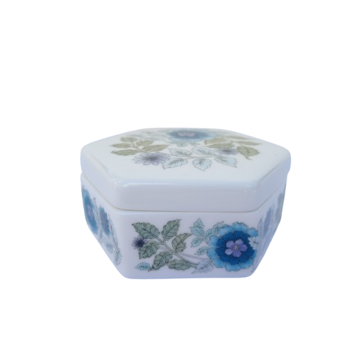 Wedgwood Clementine Hexagon Shaped  Trinket Box and Lid