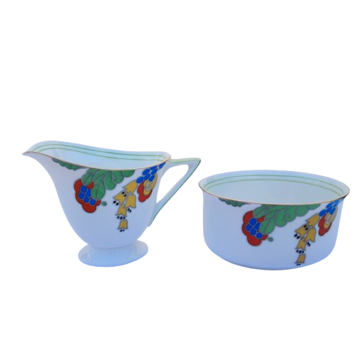 Royal Doulton Art Deco Caprice fine china part tea set