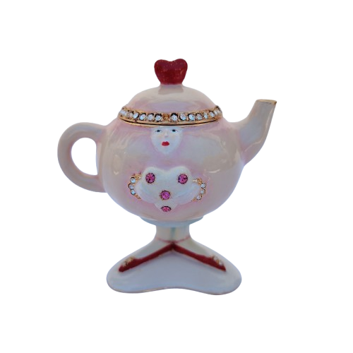 Dept 56 Krinkles by Patience Brewster Teapot Jeweled Trinket Box