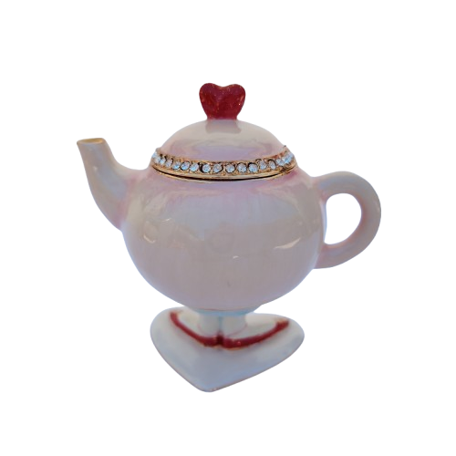 Dept 56 Krinkles by Patience Brewster Teapot Jeweled Trinket Box
