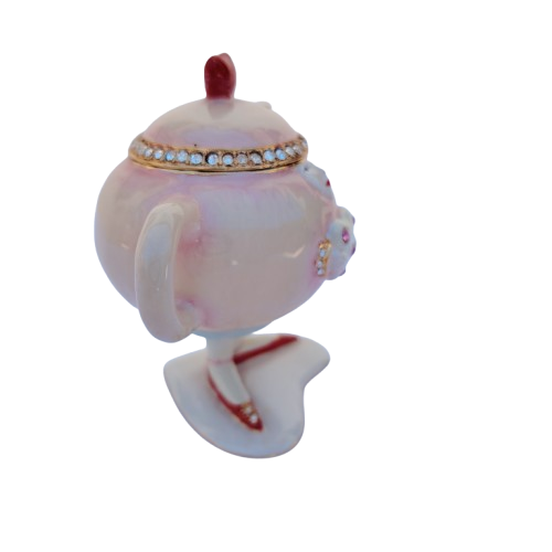 Dept 56 Krinkles by Patience Brewster Teapot Jeweled Trinket Box