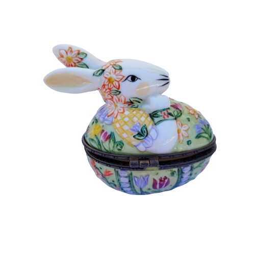 Villeroy & Bosh Porcelain Trinket Box Rabbit Bunny