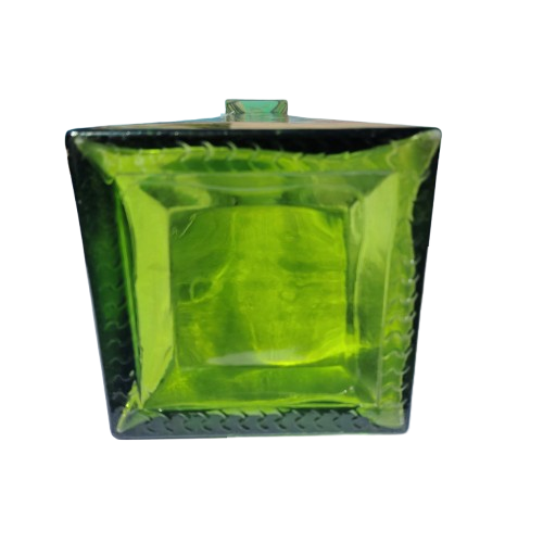 Tall Empoli Green Pyramid Shaped Vase