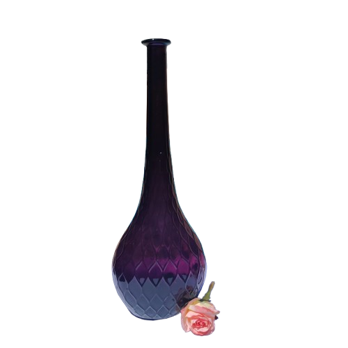 Rare MCM Empoli Amethyst Genie Bottle Quilted Honeycomb Pattern