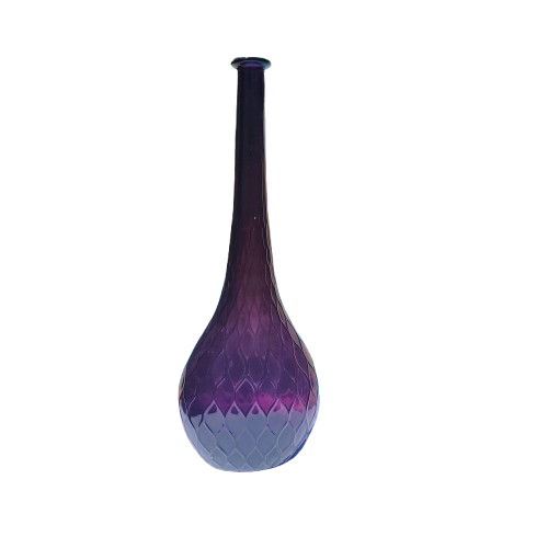Rare MCM Empoli Amethyst Genie Bottle Quilted Honeycomb Pattern