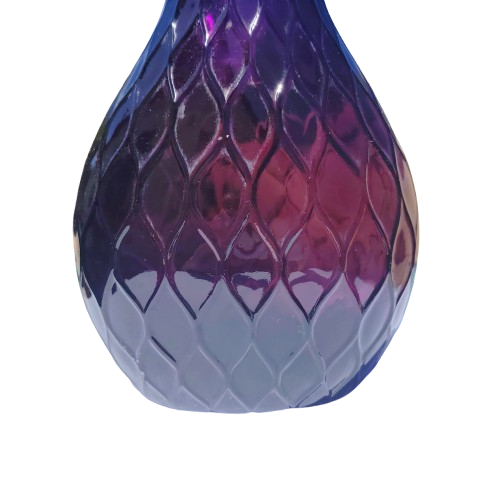 Rare MCM Empoli Amethyst Genie Bottle Quilted Honeycomb Pattern