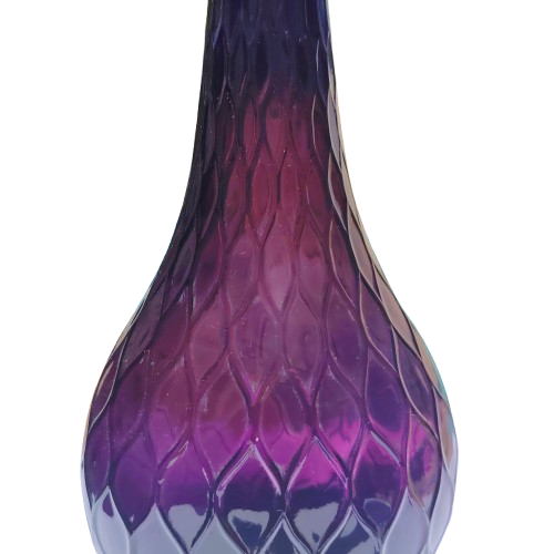 Rare MCM Empoli Amethyst Genie Bottle Quilted Honeycomb Pattern