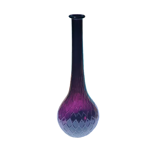 Rare MCM Empoli Amethyst Genie Bottle Quilted Honeycomb Pattern