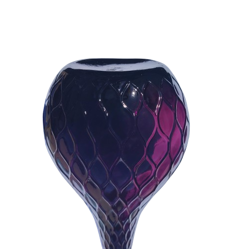Rare MCM Empoli Amethyst Genie Bottle Quilted Honeycomb Pattern