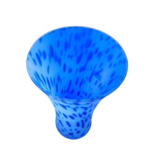 Stunning Blue and White Studio Glass Vase